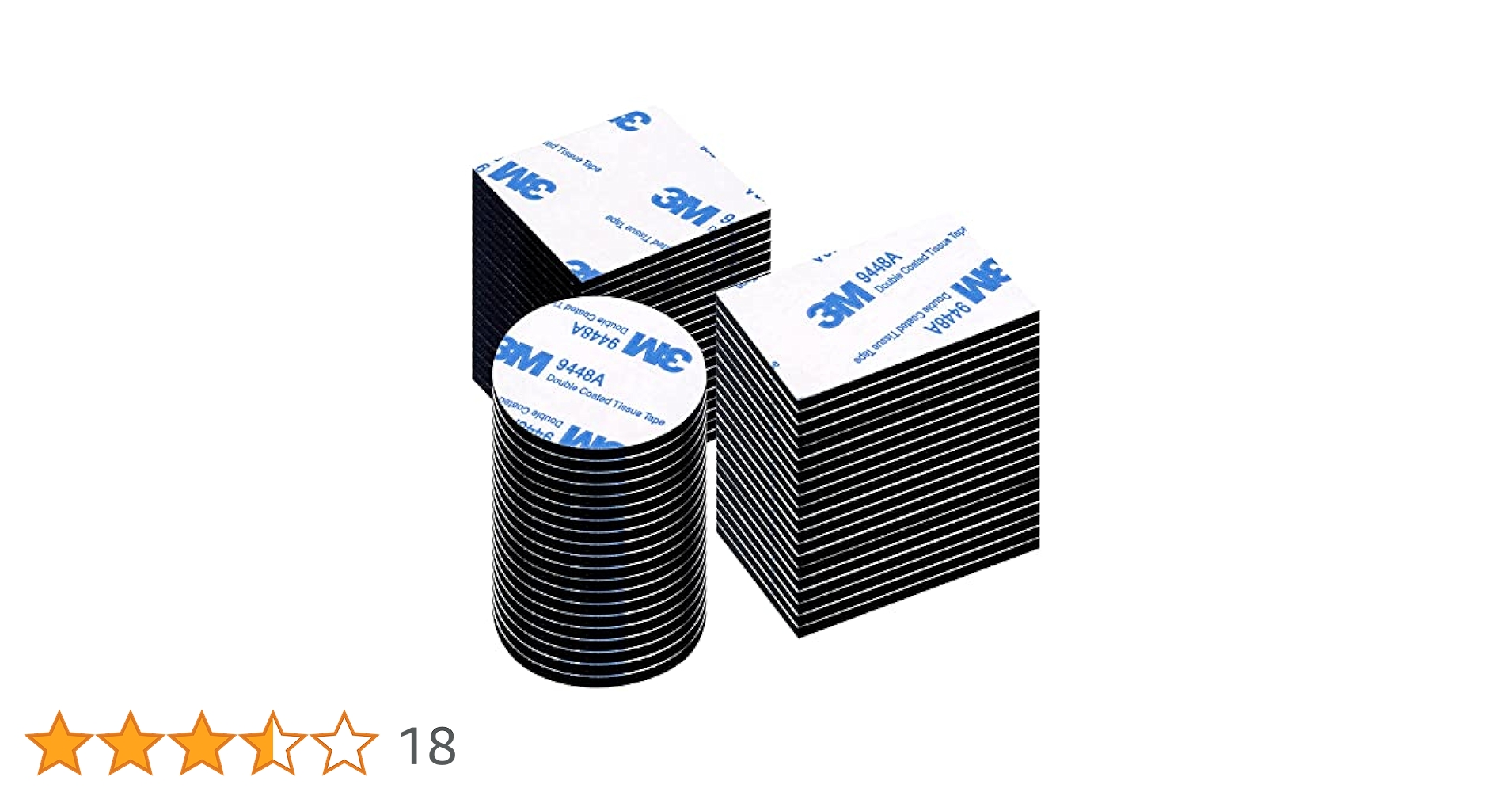 Amazon.co.jp: 60個入れ 強力両面テープ 長方形 丸型 はがせる